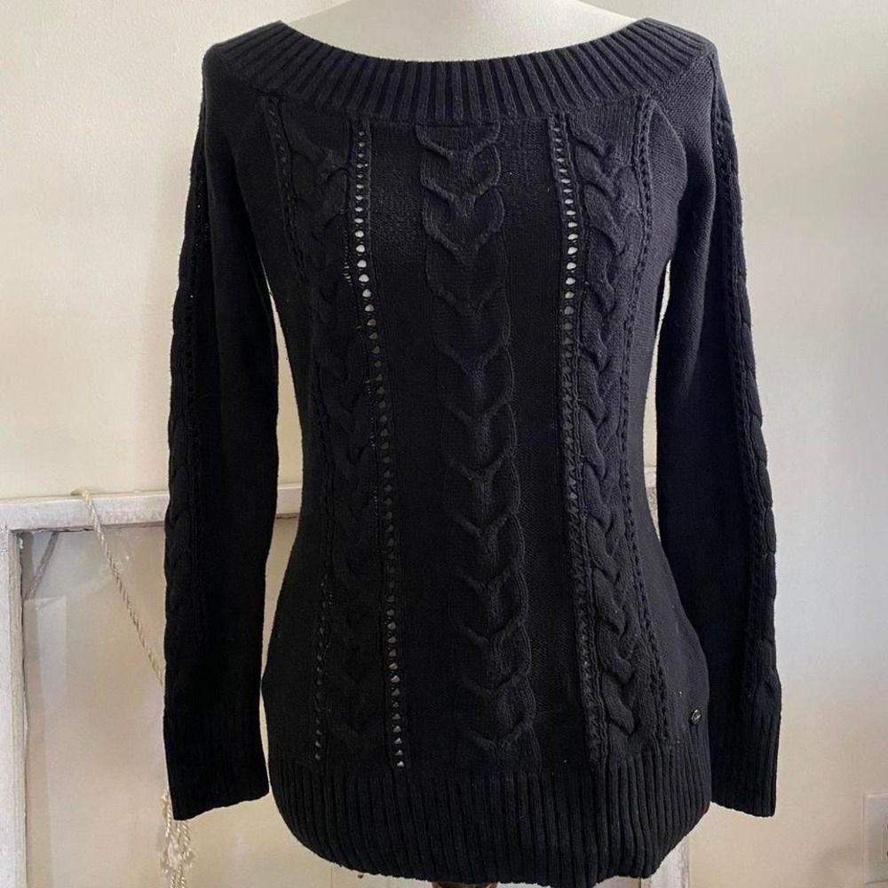Guess black knit sweater